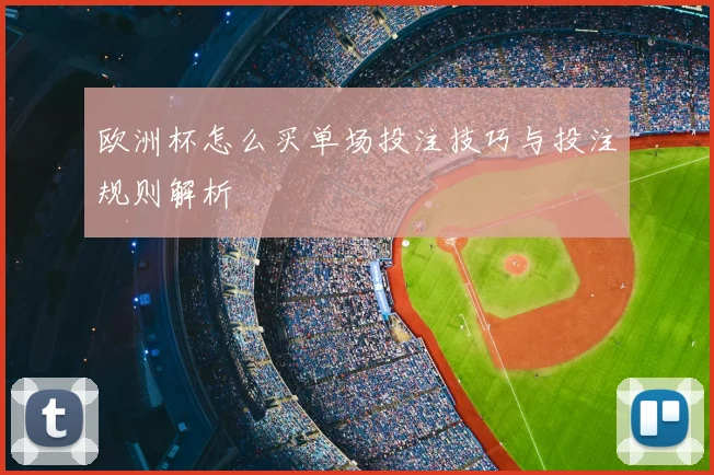 欧洲杯怎么买单场投注技巧与投注规则解析